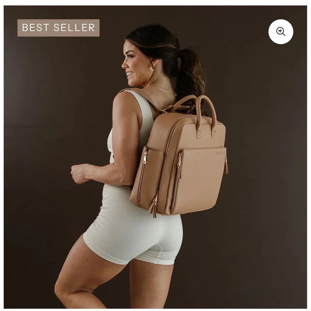 Ayla Diaper Bag - Tan